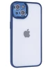 Пластиковый чехол Edging для iPhone 13 синий