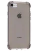 Силиконовый чехол Alfa clear strips для iPhone 7, 8, SE 2020, SE 2022 прозрачный черный