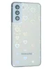 Силиконовый чехол White heart для Samsung Galaxy S21 5G прозрачный