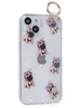 Силиконовый чехол Flower для iPhone 14 Мопсики