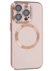 Силиконовый чехол Sheen для iPhone 14 Pro пудра (для MagSafe)
