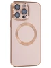 Силиконовый чехол Sheen для iPhone 14 Pro Max пудра (для MagSafe)