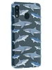 Силиконовый чехол Clear для Samsung Galaxy A30 / A20 акулы