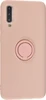 Силиконовый чехол Stocker для Samsung Galaxy A50 / A30s розовый с кольцом