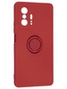 Силиконовый чехол Stocker edge для Xiaomi 11T (Pro) красный с кольцом