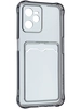 Силиконовый чехол Card Case для Realme C35 прозрачный черный