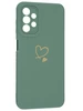 Силиконовый чехол Picture для Samsung Galaxy A13 4G Сердце зеленый