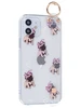 Силиконовый чехол Flower для iPhone 12 Мопсики