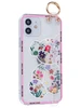 Силиконовый чехол Flower для iPhone 12 Цветочный мишка