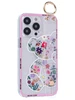 Силиконовый чехол Flower для iPhone 13 Pro Цветочный мишка