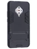 Пластиковый чехол Stand case для Vivo V17 черный с подставкой