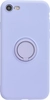 Силиконовый чехол Stocker для iPhone 7, 8, SE 2020, SE 2022 сиреневый с кольцом