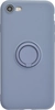 Силиконовый чехол Stocker для iPhone 7, 8, SE 2020, SE 2022 лиловый с кольцом