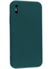 Силиконовый чехол Soft edge для iPhone X, XS, 10 темно-зеленый