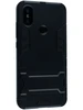 Пластиковый чехол Stand case для Xiaomi Mi A2 / Xiaomi Mi 6X черный с подставкой