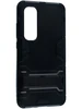 Пластиковый чехол Stand case для Xiaomi Mi Note 10 Lite черный с подставкой