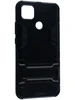 Пластиковый чехол Stand case для Xiaomi Redmi 9C черный с подставкой