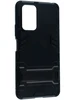 Пластиковый чехол Stand case для Xiaomi Redmi Note 10 Pro черный с подставкой