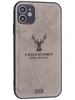 Силиконовый чехол Deer для iPhone 11 серый