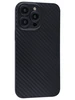 Тонкий пластиковый чехол Thin carbon для iPhone 14 Pro Max черный матовый