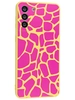 Силиконовый чехол Soft edge для Samsung Galaxy S21 Plus 5G розовый жираф