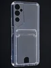 Силиконовый чехол Cardhold для Tecno Pova Neo 2 прозрачный (с вырезом для карт)