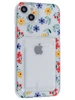 Силиконовый чехол Cardhold для iPhone 14 Plus / 15 Plus цветочки