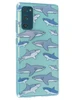Силиконовый чехол Clear для Samsung Galaxy S20 FE акулы