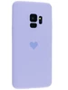 Силиконовый чехол Silicone Hearts для Samsung Galaxy S9 G960 сиреневый