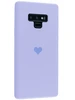Силиконовый чехол Silicone Hearts для Samsung Galaxy Note 9 N960 сиреневый