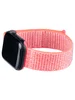 Ремешок Nylon для Apple Watch 38, 40, 41 на липучке розовый