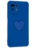 Силиконовый чехол 3D Сердце для Xiaomi Mi 11 Lite / Xiaomi 11 Lite 5G NE синий