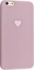 Силиконовый чехол Warm heart для iPhone 6 Plus, 6S Plus карамельный розовый