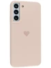 Силиконовый чехол Silicone Hearts для Samsung Galaxy S22 Plus песочно-розовый