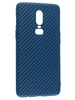 Силиконовый чехол Carboniferous для OnePlus 6 синий