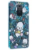 Силиконовый чехол Clear для Xiaomi Redmi Note 9 crazy cat
