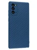 Силиконовый чехол Carboniferous для Samsung Galaxy Note 20 синий