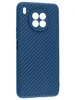 Силиконовый чехол Carboniferous для Huawei Honor 50 Lite / Nova 8i синий