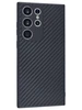 Силиконовый чехол Carboniferous для Samsung Galaxy S23 Ultra черный