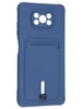 Силиконовый чехол Pocket для Xiaomi Poco X3 (Pro) синий