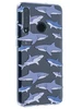 Силиконовый чехол Clear для Huawei Honor 10i акулы