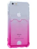 Силиконовый чехол Gradient color для iPhone 6, 6S розовый