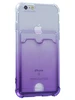 Силиконовый чехол Gradient color для iPhone 6, 6S сиреневый