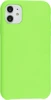 Силиконовый чехол Silicone Case для iPhone 11 зеленый неон