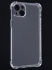Силиконовый чехол Alfa clear strips для iPhone 14 Plus / 15 Plus прозрачный