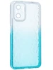 Силиконовый чехол 3D diamond для Xiaomi Redmi Note 10 / Note 10s / Poco M5s blue white