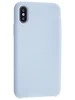 Силиконовый чехол Silicone Case для iPhone X, XS, 10 голубой