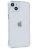 Силиконовый чехол Alfa clear strips для iPhone 15 Plus прозрачный (защита камеры)