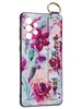 Силиконовый чехол Flower для Samsung Galaxy A73 5G Акварельные цветы (с ручкой)