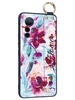 Силиконовый чехол Flower для Xiaomi 12 Lite Акварельные цветы (с ручкой)